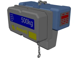 Donati Hoist 500kgs 3D Model preview