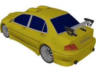 Mitsubishi Lancer Evo VII [Tuned] 3D Model preview