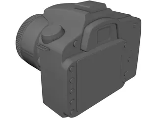 Nikon D90 Camera 3D Model preview