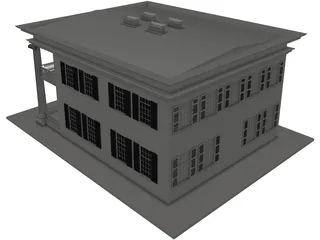 Bank 3D Model preview