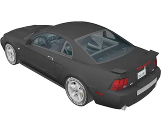 Ford Mustang GT (2000) 3D Model preview