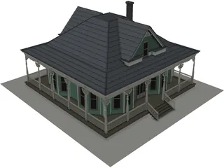 Antique House 3D Model preview
