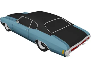 Chevrolet Chevelle (1975) 3D Model preview
