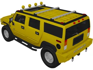 Hummer H2 Custom 3D Model preview