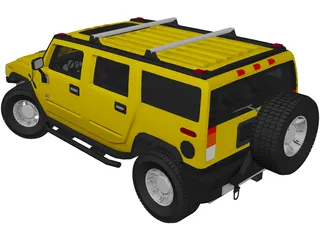 Hummer H2 3D Model preview