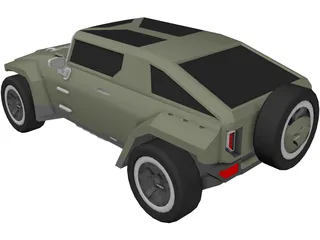 Hummer HX Concept (2010) 3D Model preview