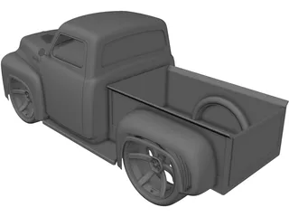 Ford F-100 3D Model preview