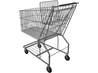 Shopping Cart 3D Model preview