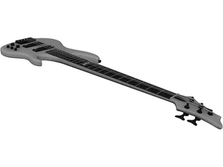 Guitar Electric Bass 3D Model preview