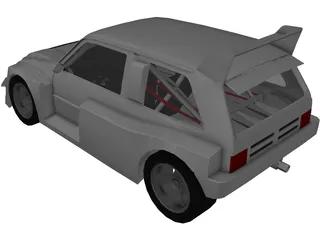 MG Metro 6R4 Group B 3D Model preview