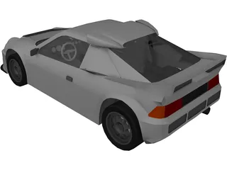 Ford RS200 Group B 3D Model preview