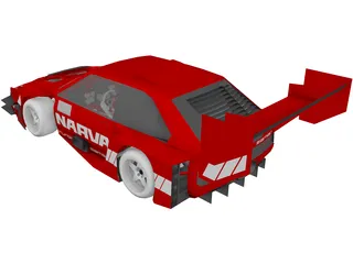 Lada Samara Pikes Peak 3D Model preview