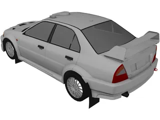Mitsubishi Lancer Evo VI (1999) 3D Model preview