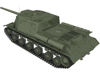 ISU-122 3D Model preview