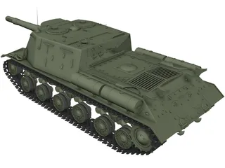 ISU-152 3D Model preview