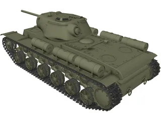 KV-1S 3D Model preview