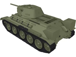 T34 (1976) 3D Model preview