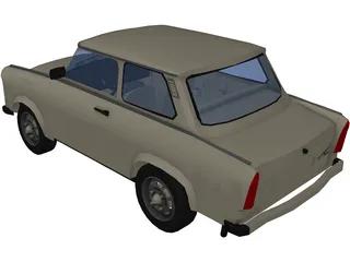 Trabant 601 3D Model preview