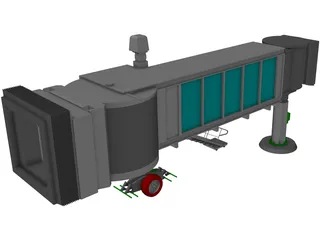 Airport Passenger Loading Bridge 3D Model preview