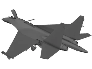 Sukhoi Su-27 Flanker 3D Model preview