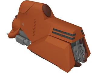 MTT Armored Transporter 3D Model preview