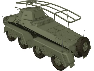 Sdkfz232-M 3D Model preview