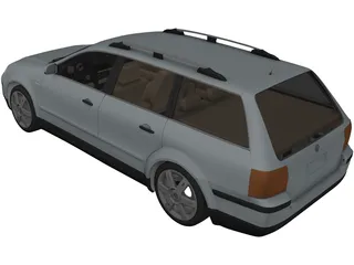 Volkswagen Passat Variant Wagon 3D Model preview