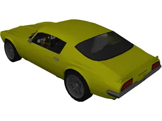Pontiac Firebird (1970) 3D Model preview