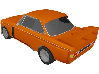 BMW E9 CSL Schnitzer 3D Model preview