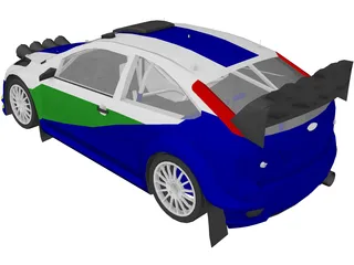 Ford Focus WRC (2006) 3D Model preview