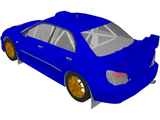 Subaru Impreza WRC (2003) 3D Model preview