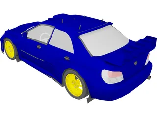 Subaru Impreza WRC (2006) 3D Model preview