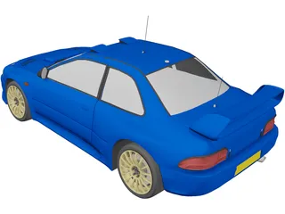 Subaru Impreza WRC (1997) 3D Model preview