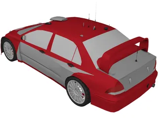 Mitsubishi Lancer WRC 3D Model preview