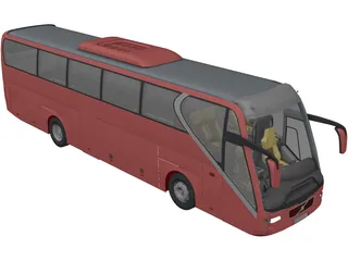 Volvo Bus 3D Model preview