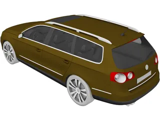 Volkswagen Passat Variant (2006) 3D Model preview