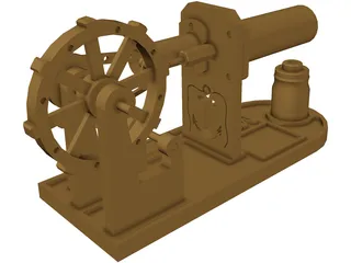 Stirling Engine 3D Model preview