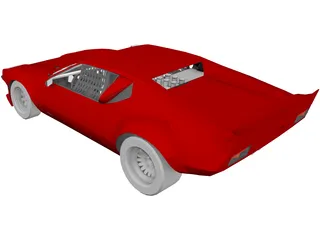 DeTomaso Pantera (1973) 3D Model preview