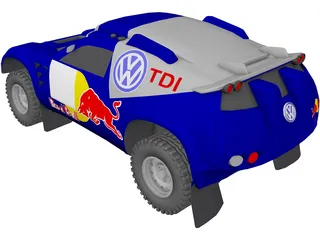 VW Touareg 3D Model preview
