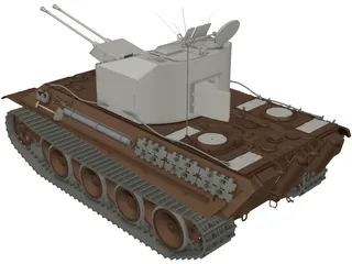 Panzer AA 3D Model preview