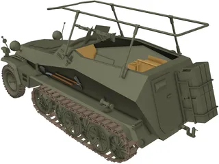 Sdkfz 250 3D Model preview