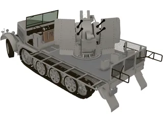 Sdkfz 7 3D Model preview