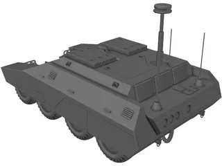 ARV Woodland Tank 3D Model preview