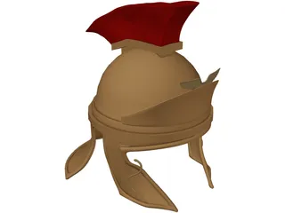 Rome Ancient Helmet 3D Model preview