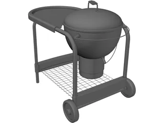 Deep Fryer BBQ Grill 3D Model preview