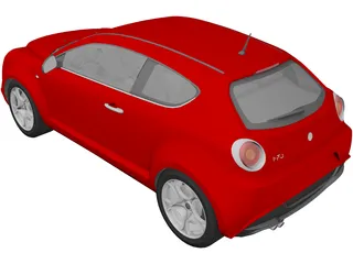 Alfa Romeo Mito 3D Model preview
