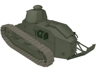 FT-17A 3D Model preview
