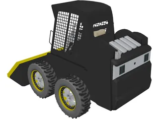Skid Steer 3D Model preview