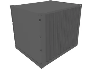 Container 10ft Shipping 3D Model preview