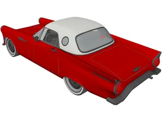 Ford Thunderbird (1955) 3D Model preview
